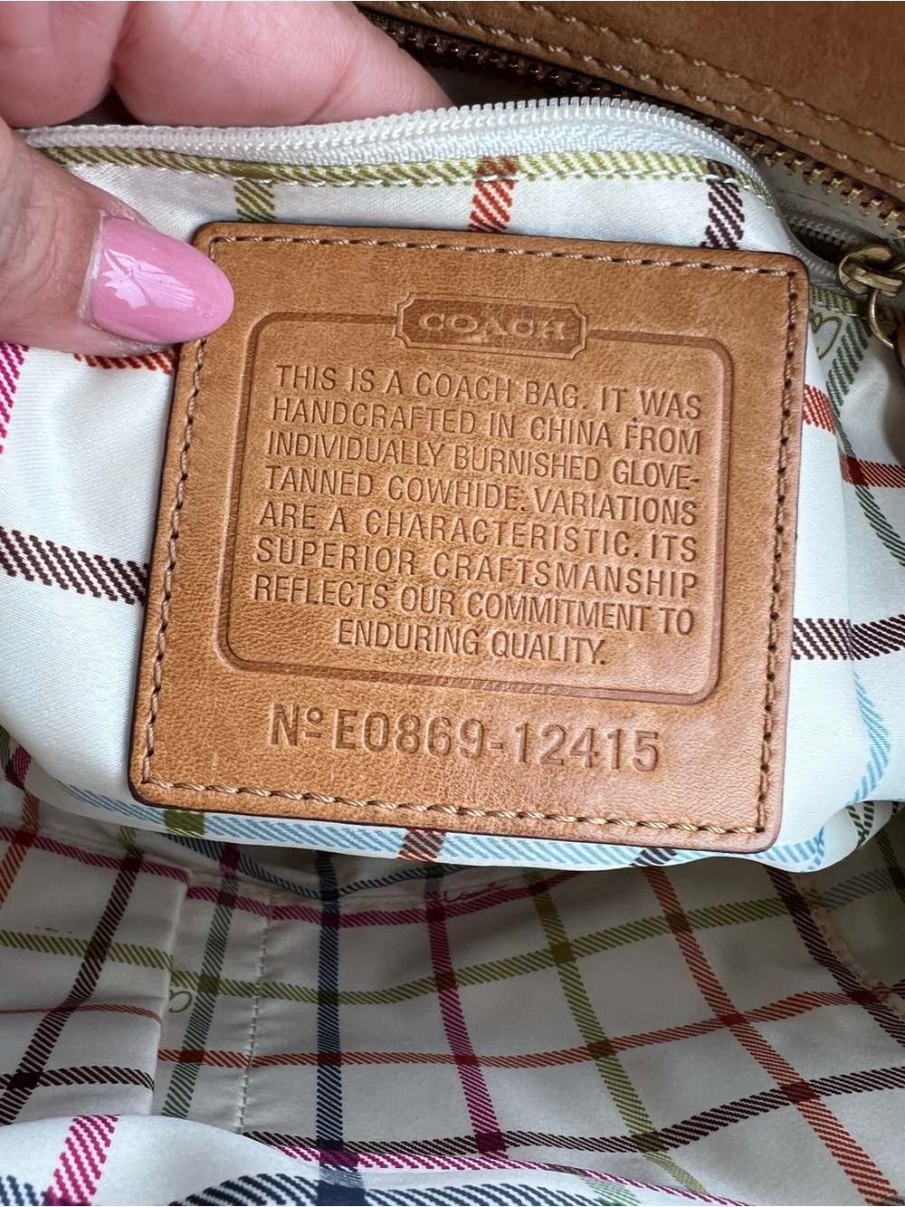 Coach legacy Bleecker Tan Leather Tote Bag - Classic Carryall - Picture 10 of 11
